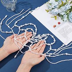 1Pc Plastic Beads Hair Chain Hat for Bridal&nbsp;OHAR-GF0001-52B