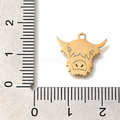 201 Stainless Steel Pendants&nbsp;STAS-R136-10G