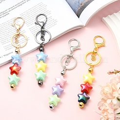 10Pcs Alloy Bar Beadable Keychain for Jewelry Making DIY Crafts&nbsp;KEYC-YW0001-28B