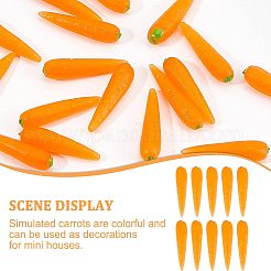 30Pcs PVC Carrot&nbsp;AJEW-OC0003-14