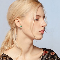 Cubic Zirconia Oval Pendant Necklace & Link Bracelet & Cuff Ring & Stud Earrings&nbsp;SJEW-SZC0001-01B