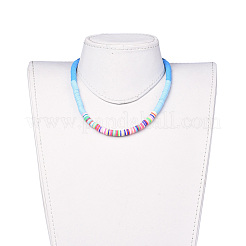 Handmade Polymer Clay Heishi Beaded Necklaces&nbsp;NJEW-JN02449-05