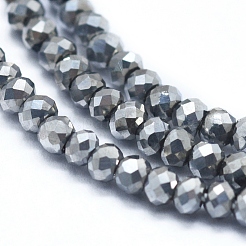 Electroplate Glass Beads Strands&nbsp;GLAA-F079-A-FP03