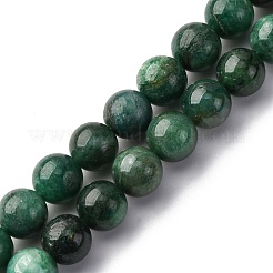 Natural Fuchsite Beads Strands&nbsp;G-K393-A02-8mm