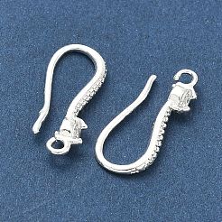 Brass Clear Cubic Zirconia Earring Hooks&nbsp;KK-H532-23S