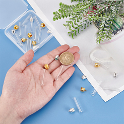 16Pcs 2 Colors Clear Glass Wish Bottle Pendants&nbsp;GLAA-PH0003-10