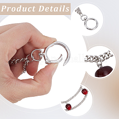 1Pc Zinc Alloy with Resin and PU Leather Dark Red Cherry Purse Decorative Chains&nbsp;AJEW-SC0002-99C