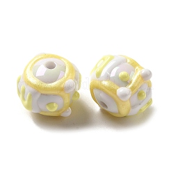 Hand Painted Acrylic with Enamel Beads&nbsp;MACR-K354-38A