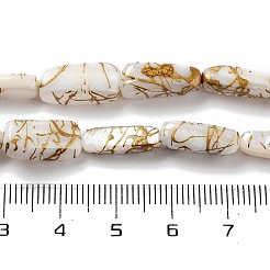 Natural Freshwater Shell Dyed Beads Strands&nbsp;SHEL-D082-18B