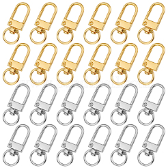 36Pcs 2 Colors Alloy Swivel Clasps&nbsp;PURS-CN0001-11