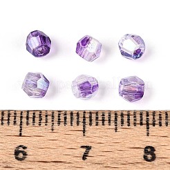 Transparent Spray Painted Glass Beads&nbsp;X1-EGLA-N018-4mm-01