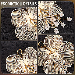 Alloy with Plastic Pearl Ornament Accessories&nbsp;FIND-WH20030-11A-G