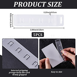 5Pcs Plastic Swipe ID Card Holder&nbsp;AJEW-CP0011-64