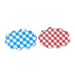 Transparent Acrylic Disc Pendants&nbsp;TACR-G035-01
