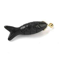 Natural & Synthetic Mixed Gemstone Carved Pendants&nbsp;G-P599-08G