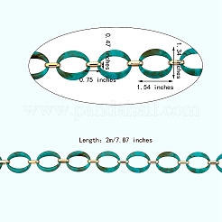 Handmade Imitation Gemstone Style Link Chains&nbsp;AJEW-J034-01B