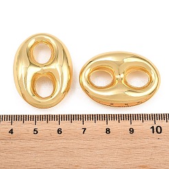 Brass Oval Links Connector Charms&nbsp;KK-H292-47G-02
