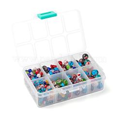 360Pcs 5 Styles Handmade Lampwork Beads&nbsp;LAMP-LS0001-03