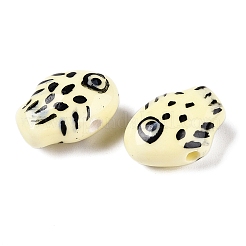 Handmade Printed Porcelain Beads Strand&nbsp;PORC-T133-02G