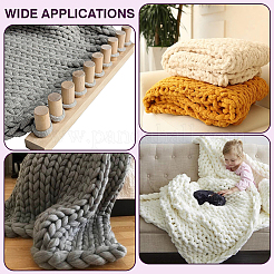 3Pcs Wood Thick Blanket Loom for Yarn&nbsp;DIY-WH0780-06