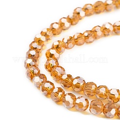 Electroplate Glass Bead Strands&nbsp;EGLA-R015-4mm-M