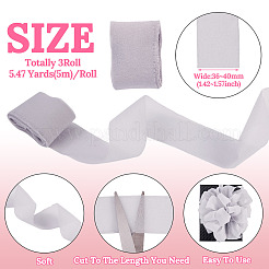 3 Rolls Frayed Polyester Ribbon&nbsp;OCOR-TA0002-97C