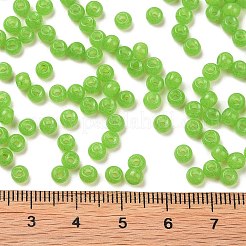 6/0 Imitation Jade Glass Seed Beads&nbsp;SEED-T006-04A-11