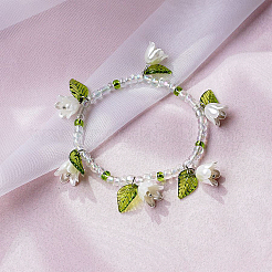 300Pcs ABS Plastic Imitation Pearl Flower Bead Caps&nbsp;KY-CJ0001-59