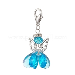 Angel Glass Pendant Decorations&nbsp;HJEW-MZ00260-05