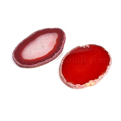Dyed & Heated Natural Agate Slice Cabochons&nbsp;GG-CBAAF67-01H