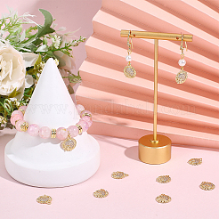 10Pcs Brass Micro Pave Cubic Zirconia Pendants&nbsp;KK-BBC0027-93