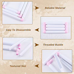3 Stes 3 Styles Plastic Cross Stitch Embroidery Hoops&nbsp;DIY-CP0012-44B