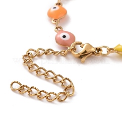 PVD Vacuum Plating 304 Stainless Steel Link Bracelet&nbsp;BJEW-B062-13G