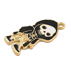 Halloween Alloy Enamel Pendants&nbsp;ENAM-H045-01G-010