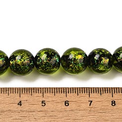 Handmade Dichroic Foil Glass Beads Strands&nbsp;DICH-U001-06J