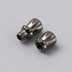 Column Brass Screw Clasps&nbsp;FIND-WH0518-97F
