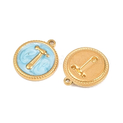 304 Stainless Steel Enamel Pendants&nbsp;STAS-K293-16G-01