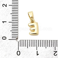 Brass Letter Charms&nbsp;KK-G554-22G-E