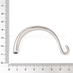 Non-Tarnish 304 Stainless Steel Hook and S-Hook Clasps&nbsp;STAS-U006-01A-P