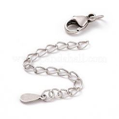 925 Sterling Silver Chain Extenders&nbsp;STER-D036-30AS
