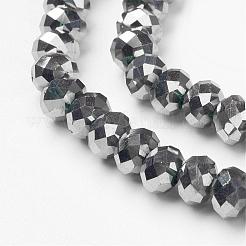 Electroplate Glass Beads Strands&nbsp;GR6x8mmY-M2