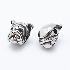 304 Stainless Steel Puppy Beads&nbsp;LS-STAS-K152-01AS