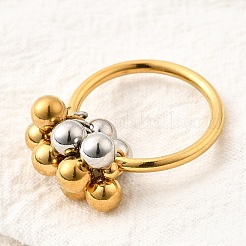 304 Stainless Steel Finger Rings for Women&nbsp;RJEW-V014-09GP