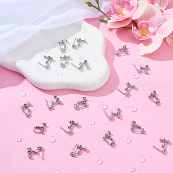 20Pcs Brass Clip-on Earring Findings&nbsp;KK-ME0001-28