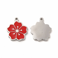 304 Stainless Steel Enamel Charms&nbsp;STAS-F291-06P