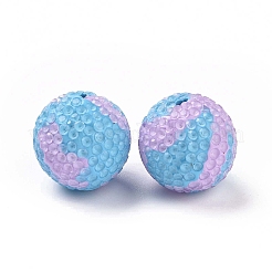 Polymer Clay Rhinestone Beads&nbsp;RB-L029-05B