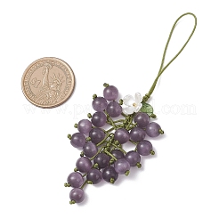 4Pcs Cat Eye Grape Pendant Decorations&nbsp;HJEW-TA00414
