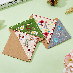 4Pcs 4 Style Felt Embroidery Bookmarks&nbsp;FIND-HY0003-46K