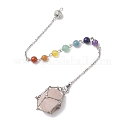 304 Stainless Steel Chain Macrame Pouch Empty Stone Holder Dowsing Pendulums&nbsp;HJEW-JM02327-02