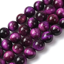 Natural Tiger Eye Beads Strands&nbsp;G-S259-03A-10mm